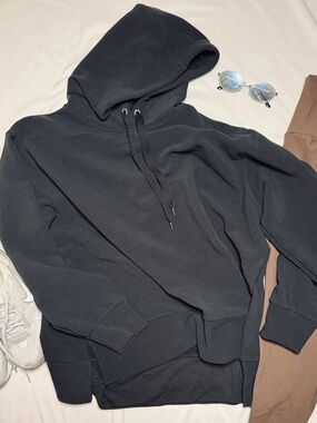 Calia Gray Hoodie Oversized Athleisure Pullover Sweatshirt Relaxed Fit